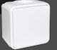 Aliberti Waterproof Wall-mounted Single Switch White