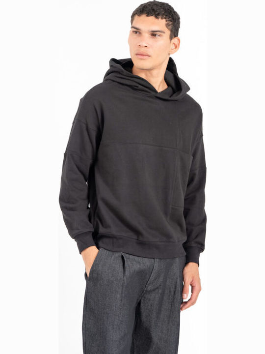 Vittorio Artist Sweatshirt with Hood Black