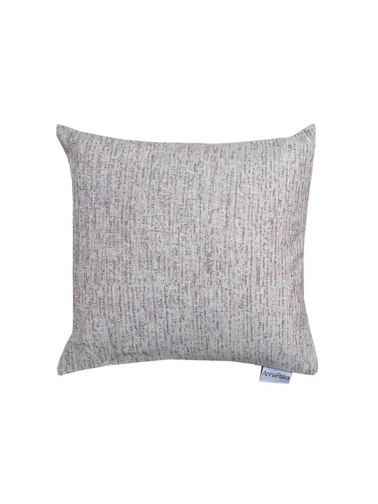 Anna Riska Decorative Pillow Case from 100% Cotton Ivory 42x42cm