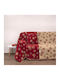 Anna Riska Ριχτάρι Τριθέσιου Καναπέ Chenille 180x280εκ. Red