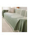 ForHome Ριχτάρι Τριθέσιου Καναπέ Chenille 180x280εκ. Πράσινο LUGB-280C6-5