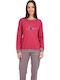 Lydia Creations Winter Women's Pyjama Set Red