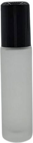 Roll On Glass Bottle 12 Ml Ball Black Lid