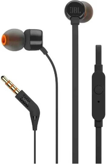 T160E In-ear Handsfree Ακουστικά με Βύσμα 3.5mm Μαύρο