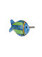 Ceramic Fish Knob 5x3.5cm Stripes