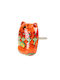 Ceramic Cat Knob 4x5cm Flowers