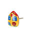 Buton Ceramică Casă 4x5cm Galben