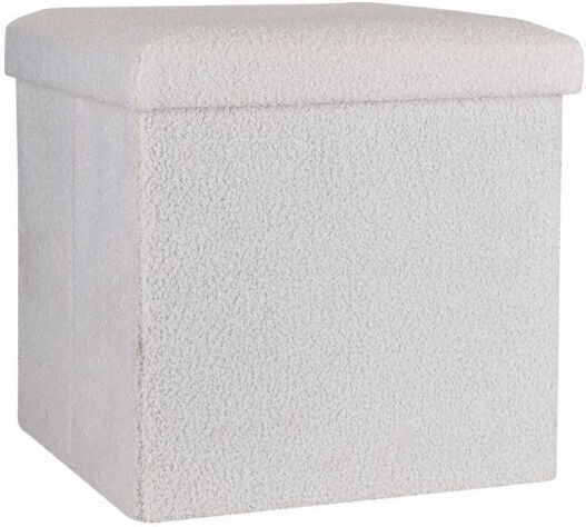 Stool For Living Room With Storage Space White 38x38x38cm