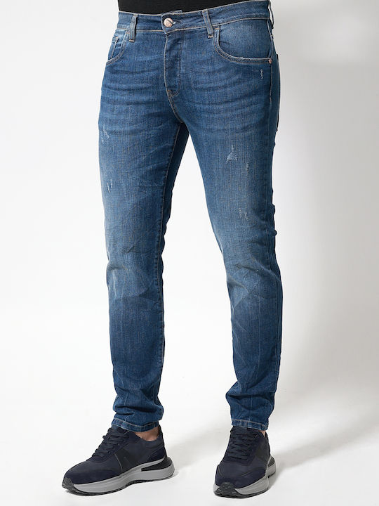 Oregon Men's Jeans Pants Elastic Blue