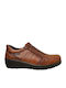 Leder Damen Mokassins in Tabac Braun Farbe