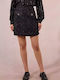 Hoch tailliert Mini Rock Black
