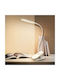Aigostar Rechargeable LED Office Lamp with Flexible Arm and Clip in White Color