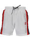 Men's Swimwear Shorts White with Patterns