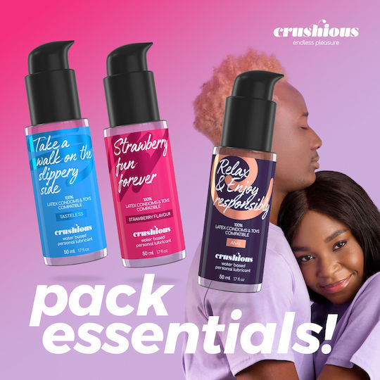 Комплект 3 Лубриканти На Водна Основа Crushious Essentials Waterbased Personal Lube Pack 3pcs