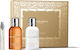 Molton Brown Sunlit Clementine & Vetiver Skin Care Set for Moisturizing & Body Cleaning