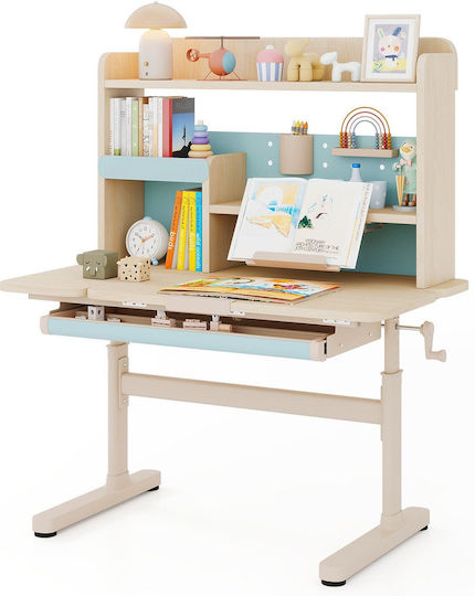 Kinder Schreibtisch Blau 100x60x135cm