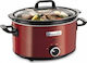 Crock Pot Бавно Готвещ Уред 210W с Капацитет 3.5л Червен