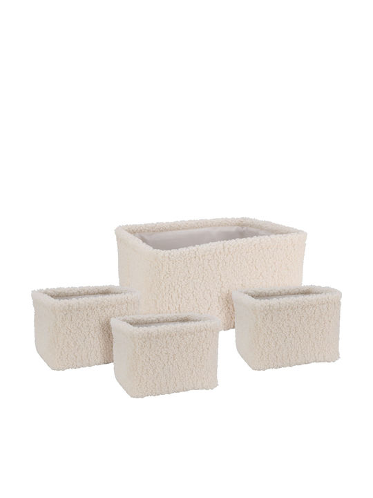 Καλάθια Basket Teddy Set 4 White Aae444270 8721037782111