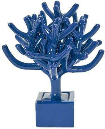 Riccio Caprese Coral Decor Din Ceramică Mic Albastru Capri Ricciocaprese 9 Cm