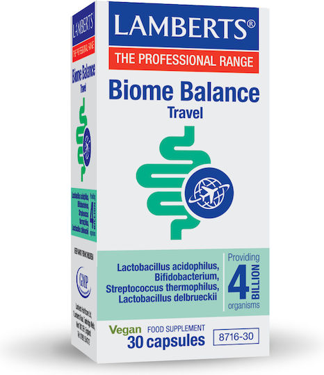 Lamberts Biome Balance Travel Probiotice 30 capace