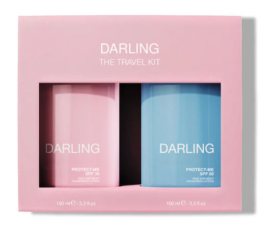 Darling Reise-Set Sonnencreme Gesicht & Körper SPF30 2x100ml