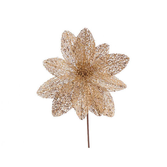 Blume Gold Glitzer H31cm