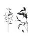 Marhome Christmas Fabric Decorative Branch 30cm 00-10122