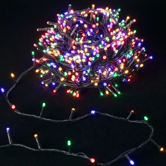 1000 Λαμπάκια LED 50μ. Πολύχρωμα σε Σειρά