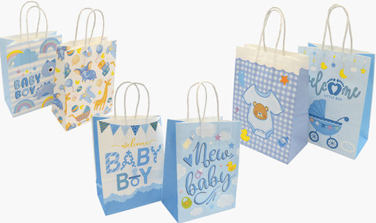 Paper Pack Τσάντα για Δώρο Πολύχρωμη 15x8x21εκ. 12τμχ