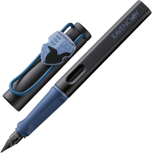 Lamy Safari Stilou Extra Fine Albastru din Plastic cu Roșu Cerneală