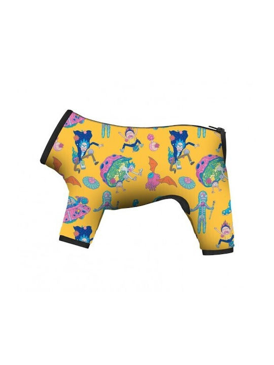 Wau Dog Waterproof Dog Coat Rick Morty 3 56-59cm X 37-40cm S40