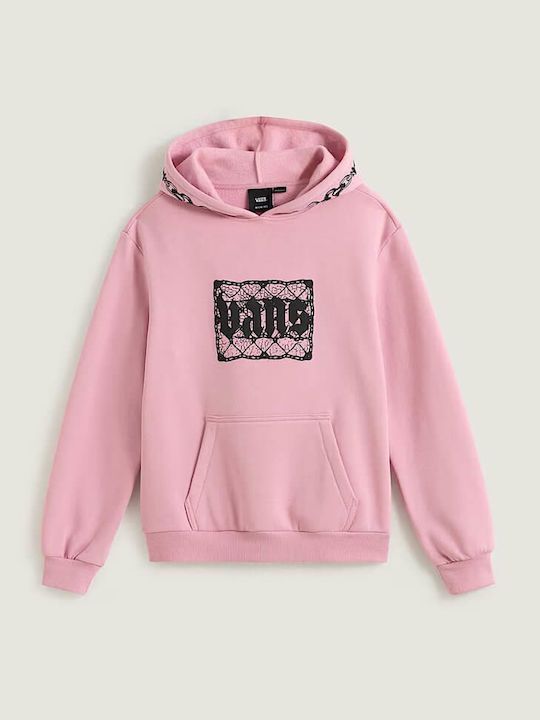 Kids Sweatshirt with Hood and Pockets Pink Dawn