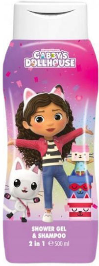 Air-val Gabby's Dollhouse 2-in-1 Shower Gel and Shampoo for Kids 500ml