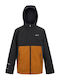 Waterproof Kids' Casual Jacket Windproof with Lining & Hood Black