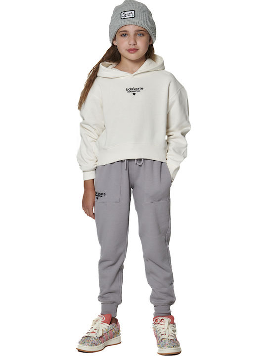 Kids Sweatpants Set Stone Grey