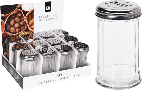 Excellent Houseware Θήκη Μπαχαρικών Γυάλινη Διάφανη