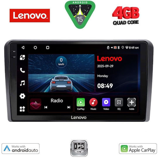 Lenovo Car Audio System for Ford Transit 2004-2007 (Bluetooth/USB/WiFi/GPS/Apple-Carplay/Android-Auto) with Touch Screen 10"