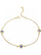 Slevori Women's Bracelet with design Eye made of Silver
