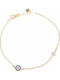 Slevori Women's Bracelet with Cross design made of Silver