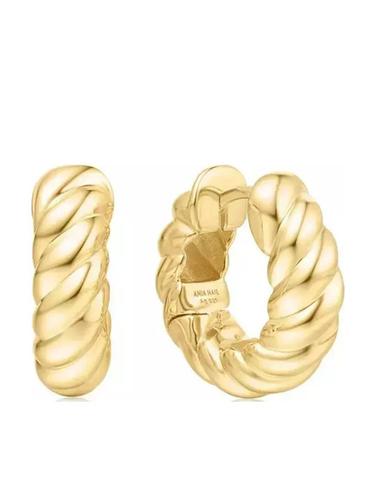 Ania Haie Earrings Hoops made of Silver Gold Plated