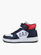 Kids Sneakers High with Scratch Blue