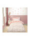 Das Home Set Kids Duvet Cover Single With Cotton Pillowcase Ivory Pink 160x240cm