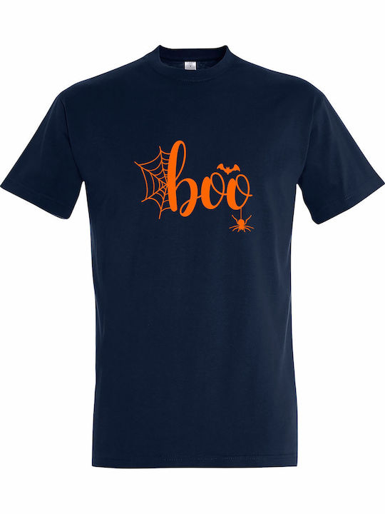 Unisex T-shirt Boo In Your Face Halloween Frenc...