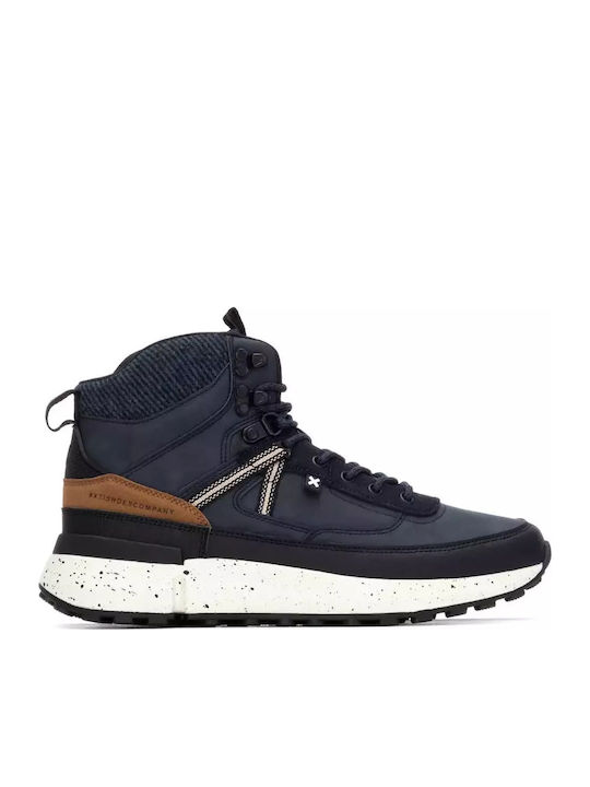 Xti Vegan Ανδρικά Μποτάκια Navy Μπλε