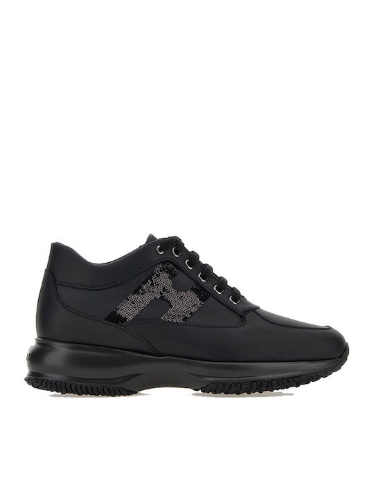 Hogan Interactive Γυναικεία Sneakers Μαύρα