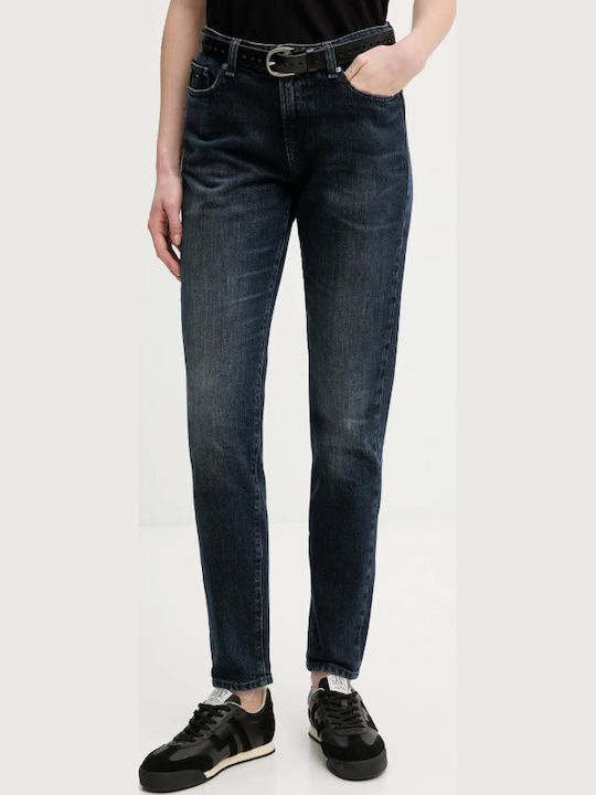 Damenjeans Mittelhohe Taille in Schlanker Passform Blue