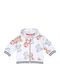 Kinderstrickjacke mit Kapuze Weiß