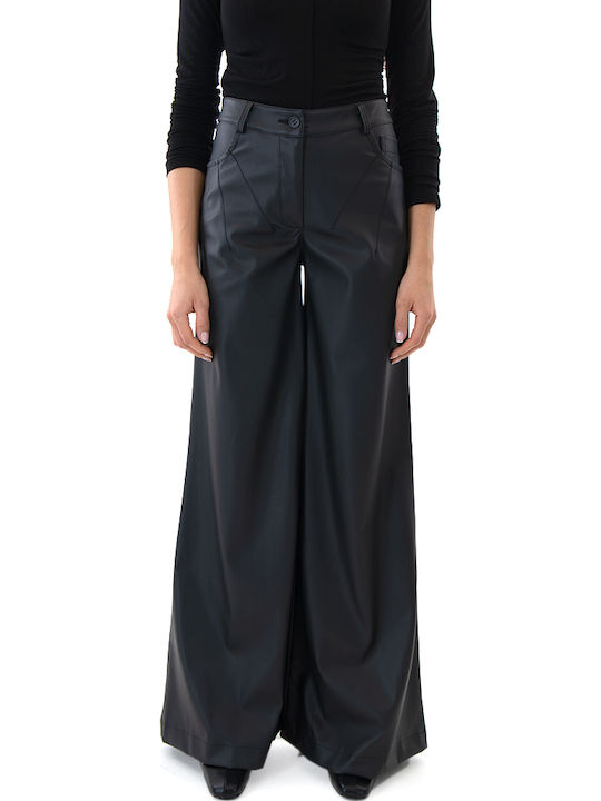 Zoya Faux Damen Hoch tailliert Stoff Hose in We...