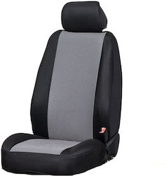 Carpower Front Seat Covers 2 Pieces Grey 56001