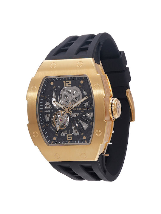 Pierre Cardin Herrenuhr 42mm Automatisch mit Sc...